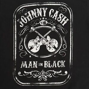 CASH T-Shirt 5T Johnny Cash Man in Black